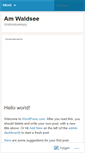 Mobile Screenshot of amwaldsee.wordpress.com