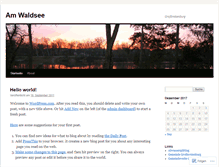 Tablet Screenshot of amwaldsee.wordpress.com