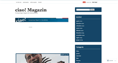 Desktop Screenshot of ciaomagazin.wordpress.com
