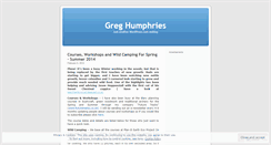 Desktop Screenshot of greghumphries.wordpress.com