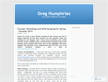 Tablet Screenshot of greghumphries.wordpress.com