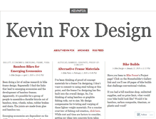 Tablet Screenshot of kevinfox.wordpress.com