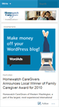 Mobile Screenshot of caregivertalk.wordpress.com