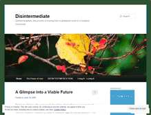 Tablet Screenshot of disintermedia8.wordpress.com