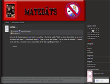 Tablet Screenshot of matedats.wordpress.com