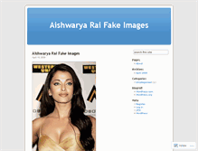 Tablet Screenshot of aishwaryaraifakepics3.wordpress.com