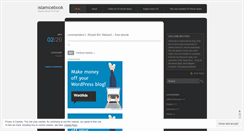 Desktop Screenshot of islamicebook.wordpress.com