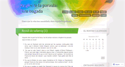 Desktop Screenshot of anglestelaparaula.wordpress.com