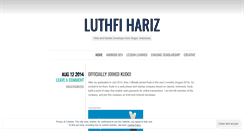 Desktop Screenshot of luthfihariz.wordpress.com