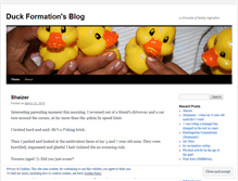 Tablet Screenshot of duckformation.wordpress.com