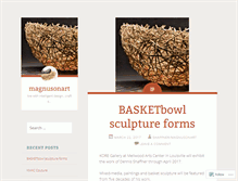 Tablet Screenshot of magnusonart.wordpress.com