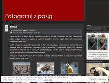 Tablet Screenshot of fotografujzpasja.wordpress.com