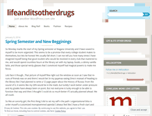 Tablet Screenshot of lifeanditsotherdrugs.wordpress.com