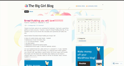 Desktop Screenshot of biggirlblog.wordpress.com