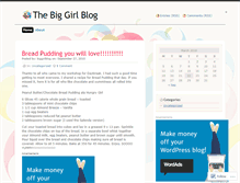 Tablet Screenshot of biggirlblog.wordpress.com