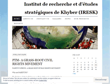 Tablet Screenshot of khyberinstitute.wordpress.com