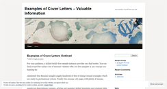 Desktop Screenshot of examplecoverletter12.wordpress.com