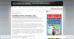 Desktop Screenshot of marketingremedy.wordpress.com