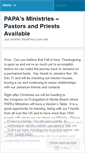 Mobile Screenshot of papasministries.wordpress.com