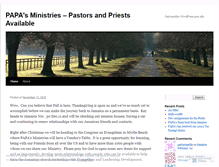 Tablet Screenshot of papasministries.wordpress.com