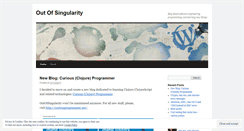 Desktop Screenshot of outofsingularity.wordpress.com