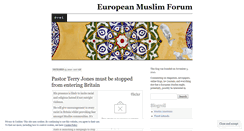 Desktop Screenshot of europeanmuslims.wordpress.com