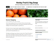 Tablet Screenshot of fruitandvegswaps.wordpress.com
