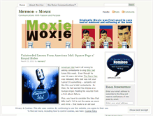 Tablet Screenshot of methodandmoxie.wordpress.com