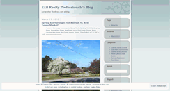 Desktop Screenshot of exitrealtyprofessionals.wordpress.com