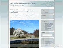 Tablet Screenshot of exitrealtyprofessionals.wordpress.com