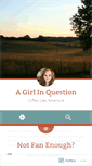 Mobile Screenshot of girlinquestion.wordpress.com