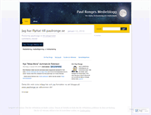 Tablet Screenshot of paulronge.wordpress.com