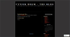 Desktop Screenshot of cyniskdogm.wordpress.com