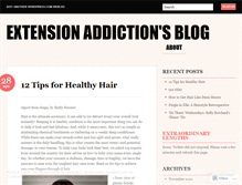 Tablet Screenshot of extensionaddiction.wordpress.com