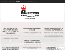 Tablet Screenshot of businesstheories.wordpress.com