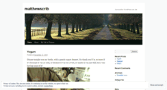 Desktop Screenshot of matthewscrib.wordpress.com