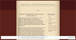 Desktop Screenshot of gerganasgranddesserts.wordpress.com