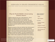 Tablet Screenshot of gerganasgranddesserts.wordpress.com