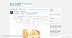 Desktop Screenshot of expressoespopulares.wordpress.com