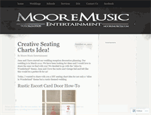 Tablet Screenshot of mooremusicdj.wordpress.com
