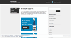 Desktop Screenshot of hampster12.wordpress.com