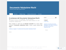 Tablet Screenshot of documentovalutazionerischi.wordpress.com