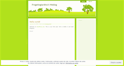 Desktop Screenshot of progettogiardino.wordpress.com