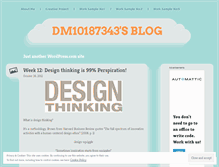 Tablet Screenshot of dm10187343.wordpress.com