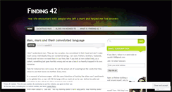 Desktop Screenshot of findin42.wordpress.com