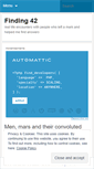 Mobile Screenshot of findin42.wordpress.com