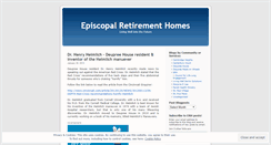 Desktop Screenshot of episcopalretirement.wordpress.com