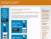 Tablet Screenshot of confianzadigital.wordpress.com