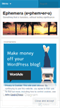 Mobile Screenshot of ephemera11.wordpress.com