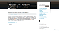 Desktop Screenshot of airsoftgunsreviews.wordpress.com